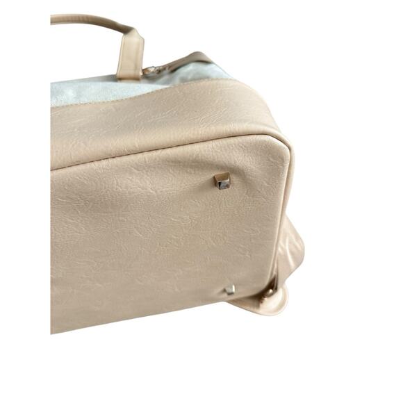 Beis Weekender Bag Canvas Duffle Unisex Travel Gym Overnight Carry On Bag Beige - Picture 13 of 16